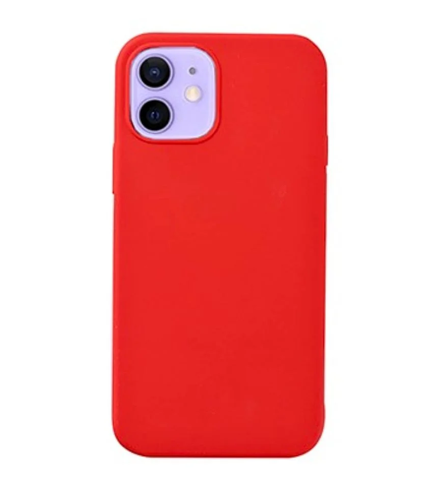 Insten Liquid Silicone iPhone 12-12 pro case- Red